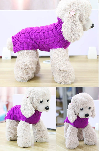Cashmere Twisted Rope Pet Sweater, Dog Clothes, Pet Products - key words