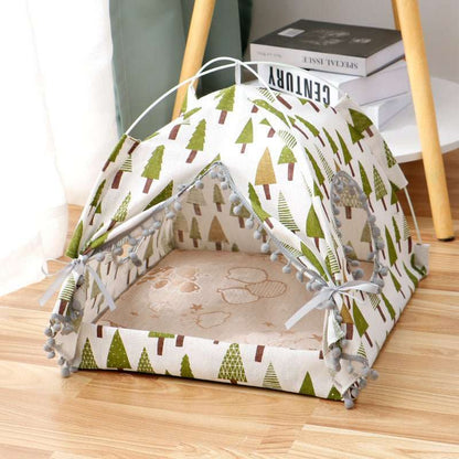 Cat Tent Cat Cat House Enclosed Pet Bed - key words