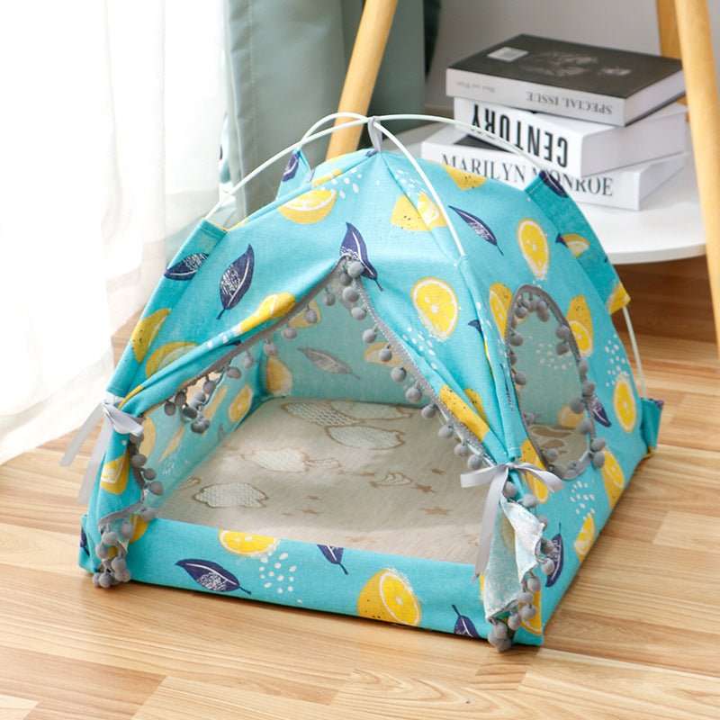 Cat Tent Cat Cat House Enclosed Pet Bed - key words