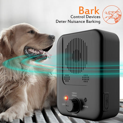 Pets Dog Anti Barking Device Pet Dog Ultrasonic Anti Barking Collars Repeller Outdoor Dogs Stop No Bark Control Training Device Supplies - key words