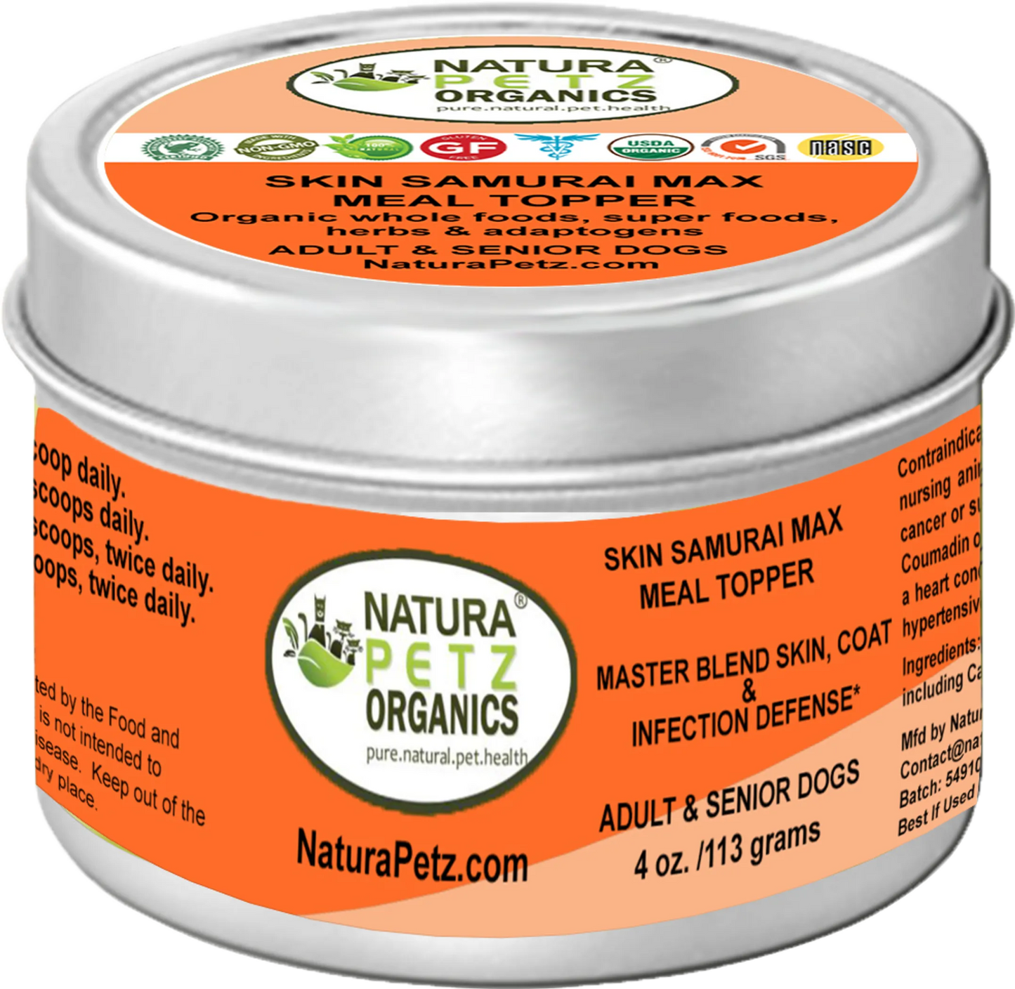Skin Samurai Max Meal Topper - Master Blend Skin, Coat & Infection Defense For Dogs & Cats* - Everpeakgoods