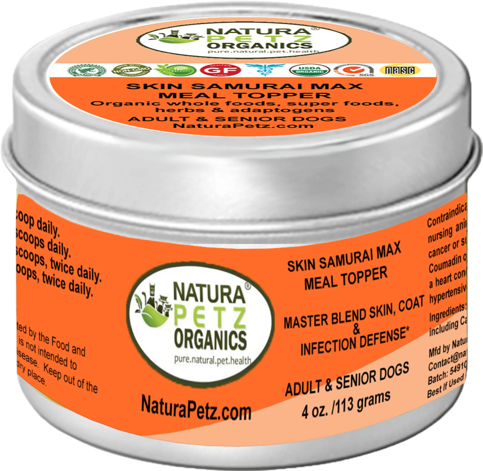 Skin Samurai Max Meal Topper - Master Blend Skin, Coat & Infection Defense For Dogs & Cats* - Everpeakgoods