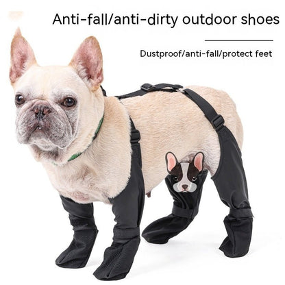 Waterproof Dog Shoes Adjustable Dog Boots Pet Breathbale Shoes For Outdoor Walking Soft French Dog Shoes Pets Paws Protector Pet Products - key words