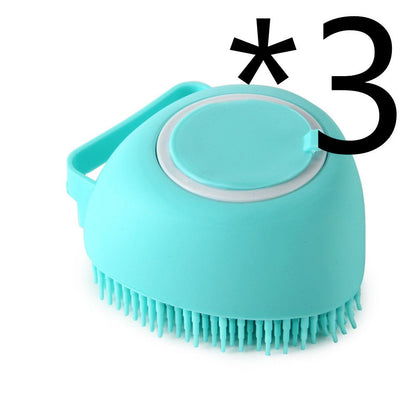 Silicone Dog Bath Massage Gloves Brush Pet Cat Bathroom Cleaning Tool Comb Brush For Dog Can Pour Shampoo Dog Grooming Supplies - key words