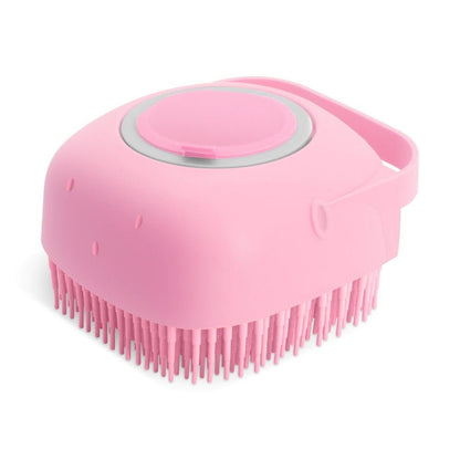 Pet Dog Shampoo Massager Brush Cat Massage Comb Grooming Scrubber Shower Brush For Bathing Short Hair Soft Silicone Brushes - key words