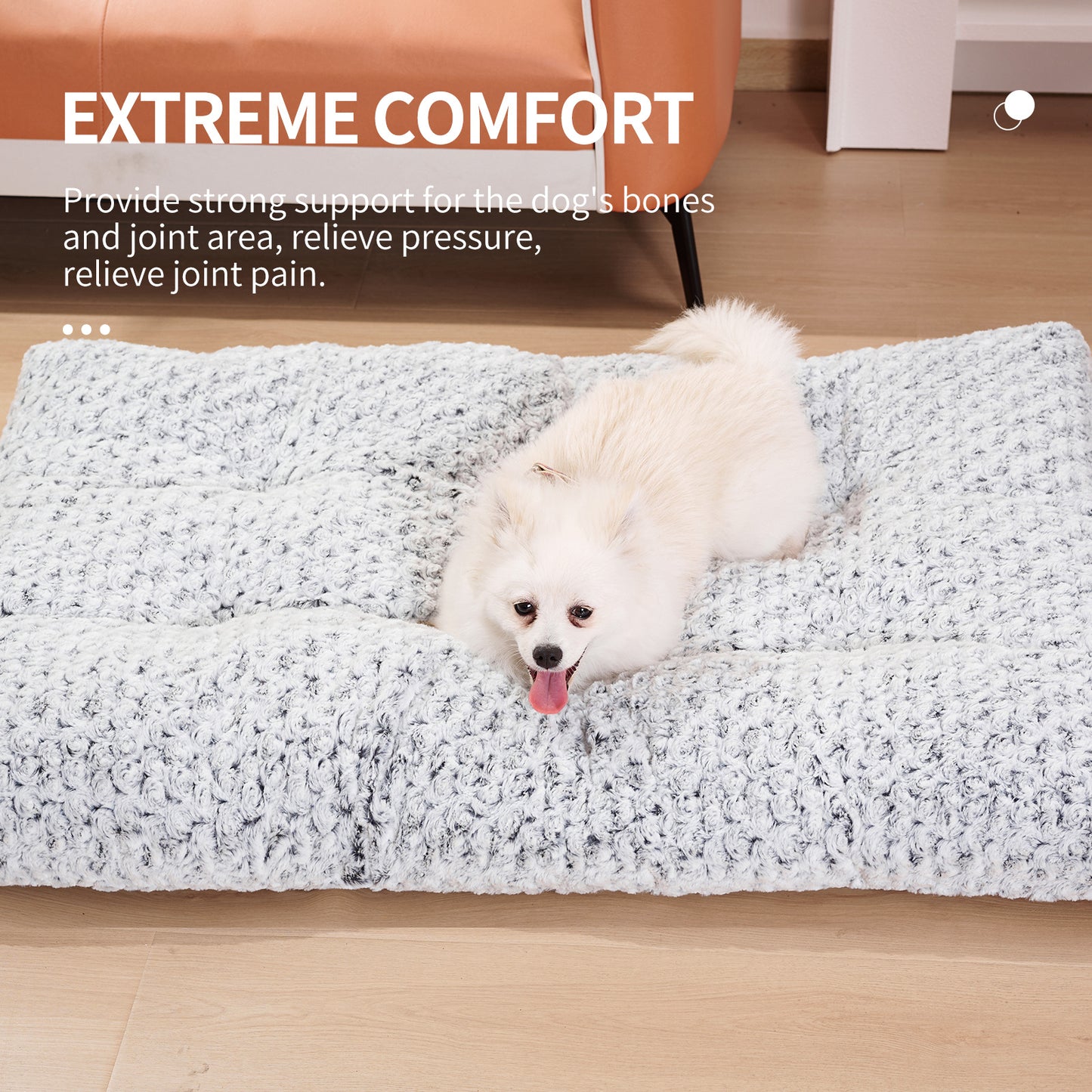 Dog Beds Thickened Rose Velvet Pet Kennel Bed Mat More Cotton Soft Fluffy Washable Dog Bed - key words
