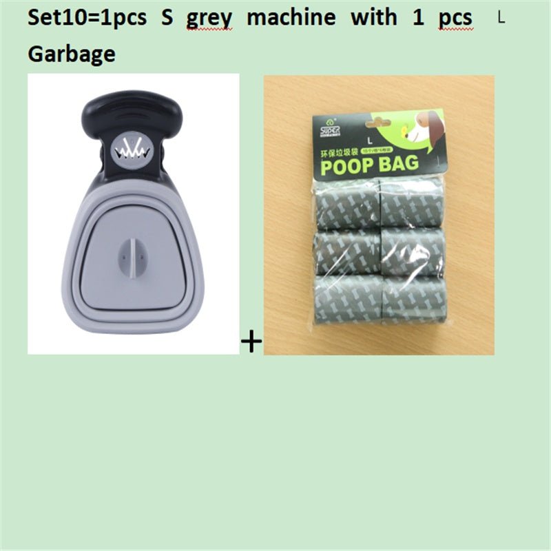 Dog Pet Travel Foldable Pooper Scooper With 1 Roll Decomposable bags Poop Scoop Clean Pick Up Excreta Cleaner Epacket Shipping - key words