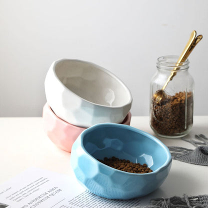 Pet bowl oblique mouth cat bowl food bowl dog bowl method bucket food bowl - key words