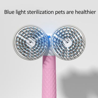 Pet Cat Brush Dog Slicker Brush Double-headed Negative Ion One-button Self Cleaning Dog Cat Hair Removal Pets Products - key words
