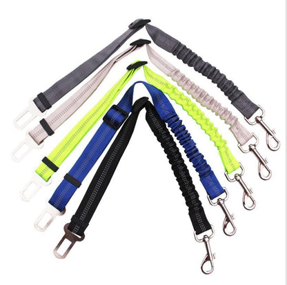 Adjustable Dog Seat Belt Dog Car Seatbelt Harness Leads Elastic Reflective Safety Rope - key words