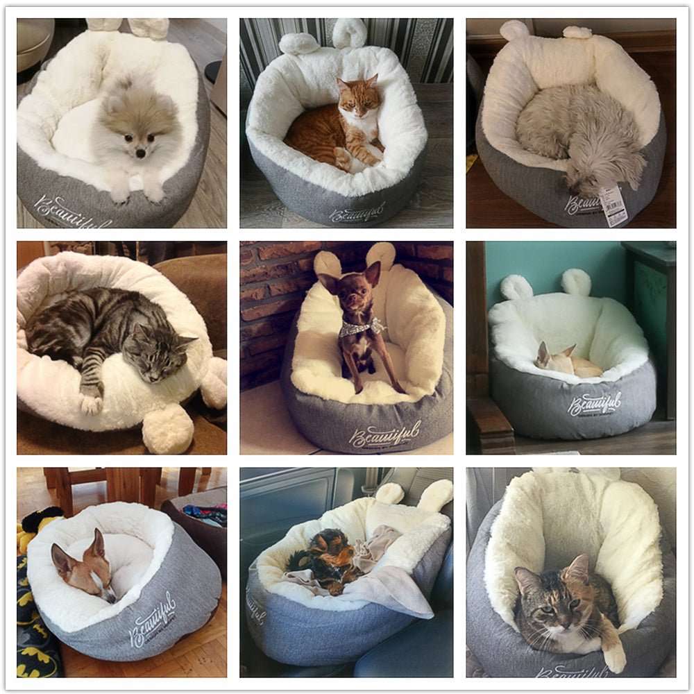 Pet Dog Bed Warming Soft Sleeping Bag Cushion Puppy Kennel - key words