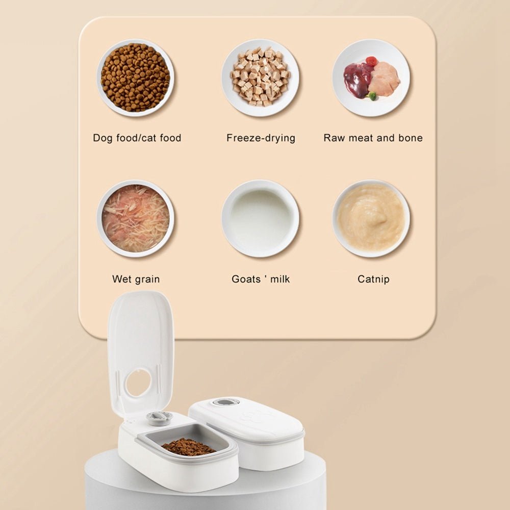Automatic Pet Feeder Smart Food Dispenser For Cats Dogs Timer Stainless Steel Bowl Auto Dog Cat Pet Feeding Pets Supplies - key words