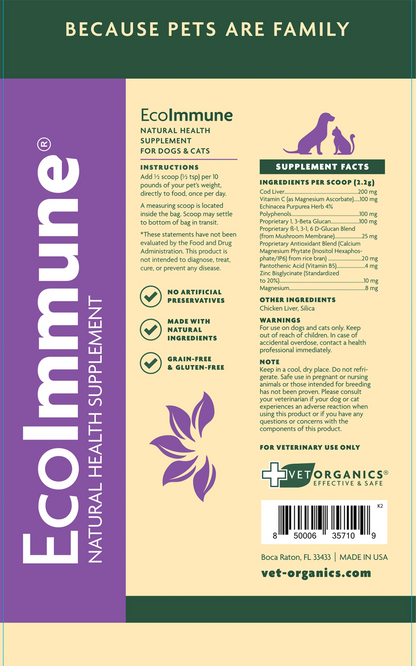 EcoImmune Immune Support & Booster Supplement for Dogs & Cats - Everpeakgoods