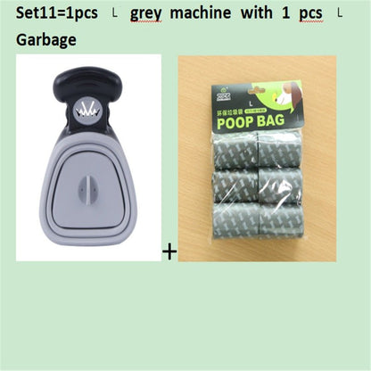 Dog Pet Travel Foldable Pooper Scooper With 1 Roll Decomposable bags Poop Scoop Clean Pick Up Excreta Cleaner Epacket Shipping - key words