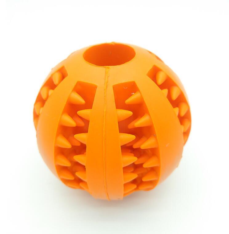 Pet Slow Feeder Dog Toy Cute Funny Rubber Dog Ball Toy - key words