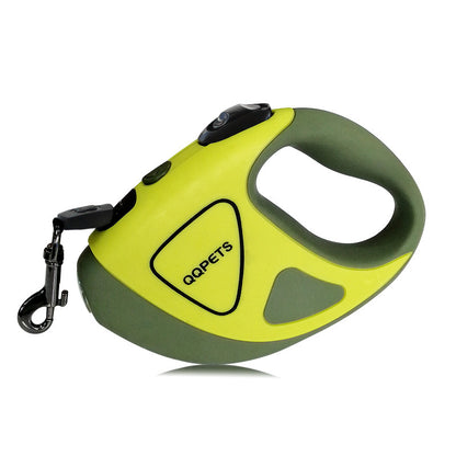 Pet Dog Automatic Retractable Fiber Leash Night Safety LED Shining Automatic Stretching Dog Hand Holding Rope Pet Supplies - key words
