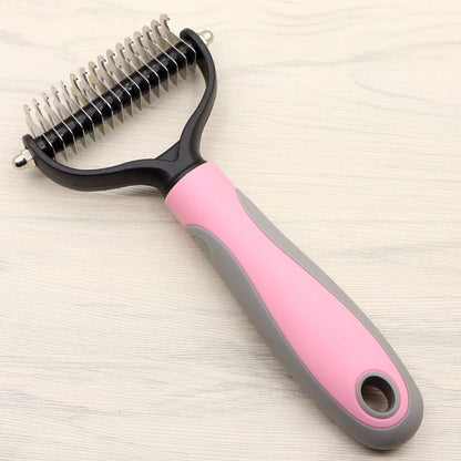 Pet Long-haired Dogknot Comb Double-sided Blade Dog - key words