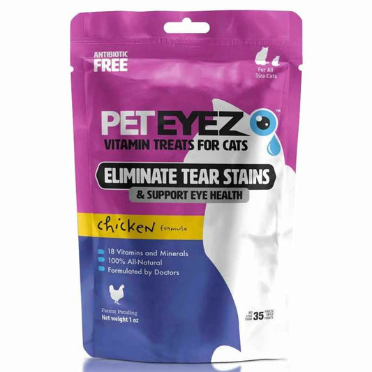 Pet Eyez Vitamin Treats for Cats Chicken Formula 1oz - Everpeakgoods