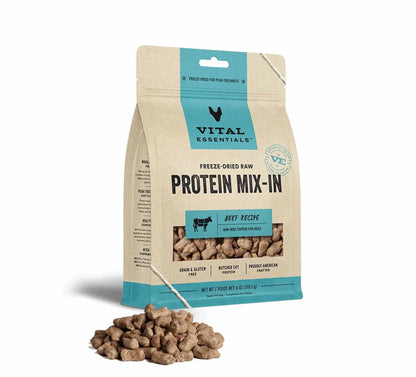 Vital Essentials(R) Freeze - Dried Raw Beef Protein Mix - In Meal Topper for Dogs - Everpeakgoods