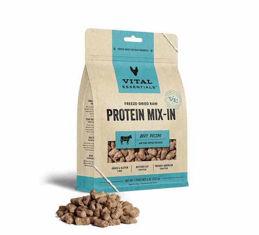 Vital Essentials(R) Freeze - Dried Raw Beef Protein Mix - In Meal Topper for Dogs - Everpeakgoods