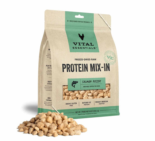 Vital Essentials(R) Freeze - Dried Raw Salmon Protein Mix - In Meal Topper for Dogs - Everpeakgoods