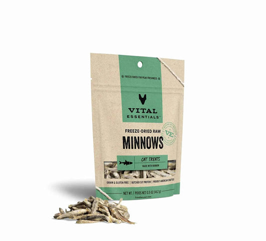 Vital Essentials(R) Freeze - Dried Minnows Cat Treats, 0.5 oz - Everpeakgoods
