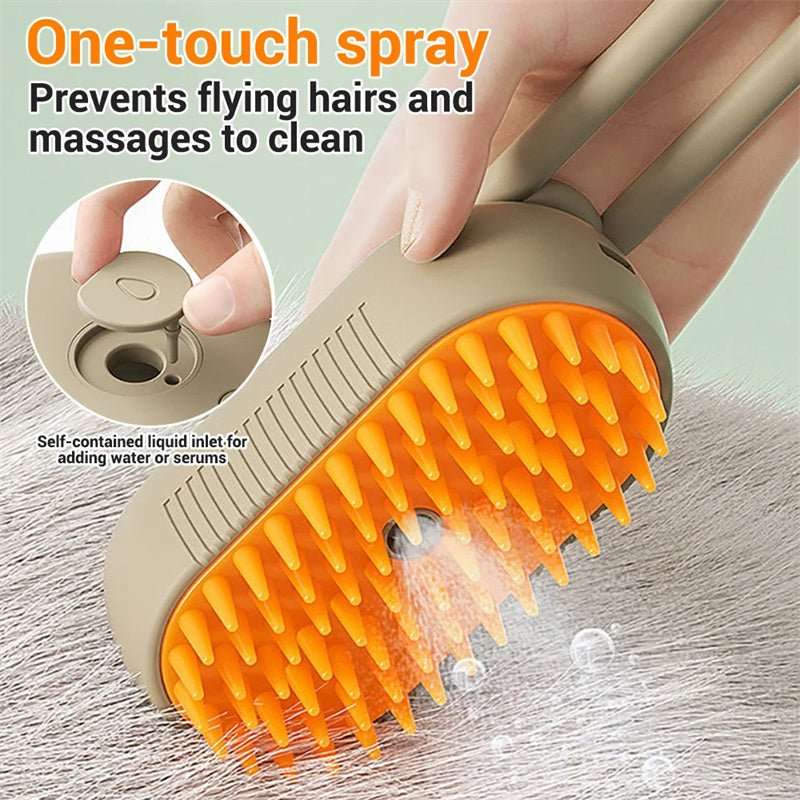 Cat Steam Brush Steamy Dog Brush 3 In 1 Electric Spray Cat Hair Brushes For Massage Pet Grooming Comb Hair Removal Combs Pet Products - key words