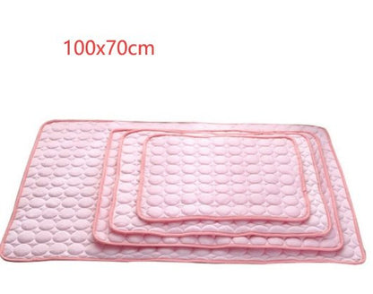 Pet Dog Cat Ice Silk Cold Nest Pad For Cooling In Summer - key words