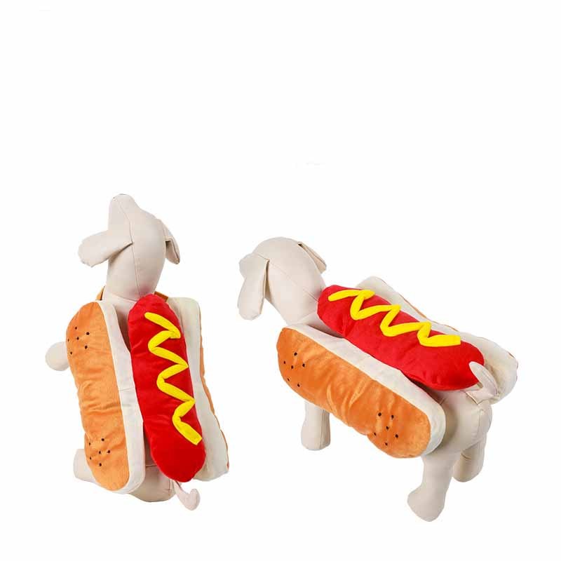 Funny Halloween Costumes For Dogs Puppy Pet Clothing Hot Dog Design Dog Clothes Pet Apparel Dressing Up Cat Party Costume Suit - key words