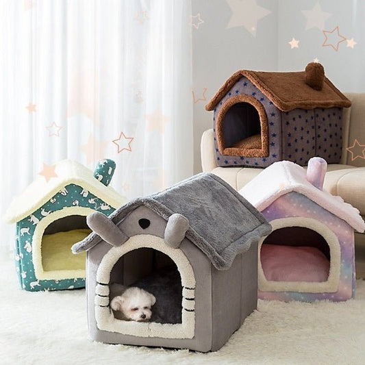 Pet Bed Small Dog Teddy Cat Litter Four Seasons Universal Dog House Dog Bed Pets Supplies - key words