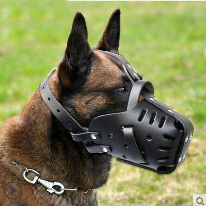 Cowhide Dog Muzzle Medium And Large Dog Horse Dog - key words