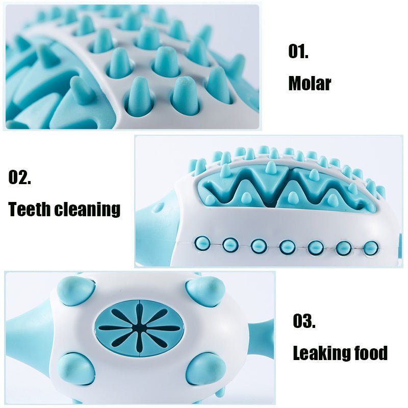 Pet Dog Toy Interactive TPR Leaking Food Toys For Small Large Dogs Cat Chewing Toys Pet Tooth Cleaning Indestructible Puppy Toys - key words