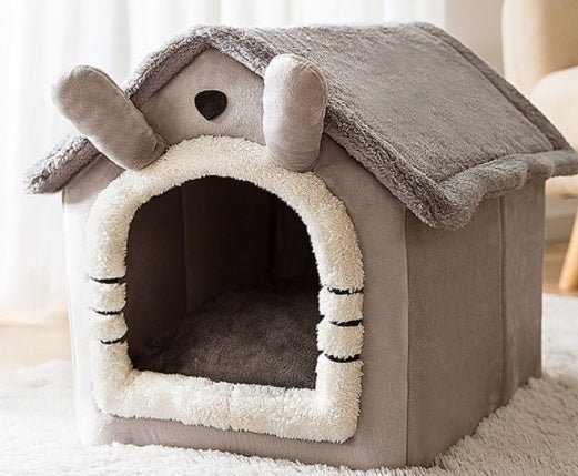 Foldable Dog House Pet Cat Bed Winter Dog Villa Sleep Kennel Removable Nest Warm Enclosed Cave Sofa Pets Supplies - key words