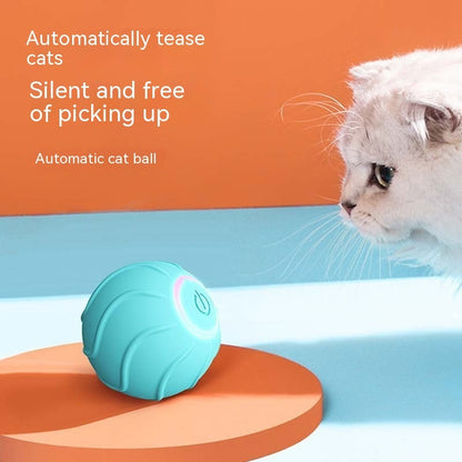 Smart Cat Toys Rolling Ball Pet Cat Owner Interactive Pets Toys Automatic Bouncing Ball USB Self Hi Teasing Kittens Jumping Ball - key words