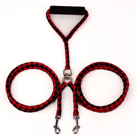 Pet Hand-knitted Traction Wear-resistant Dog Leash Double-ended Hand-knitted Braided Rope Outdoor Dog Leash - key words
