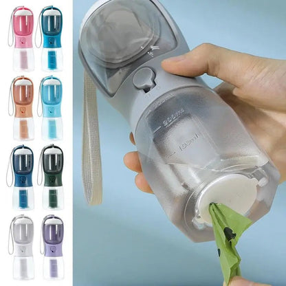 Dog Water Cup Drinking Food Garbage Bag Three-in-one Portable Small Multi-functional Pet Cups Pets Supplies - key words