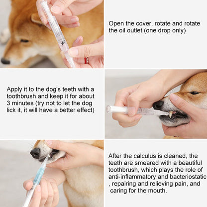 Pet Teeth Repairing Kit For Dog Cat Teeth Cleaning Pen Kit - key words