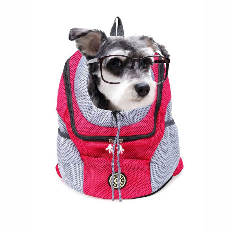 Pet Dog Carrier Bag Carrier For Dogs Backpack Out Double Shoulder Portable Travel Backpack Outdoor Pet Dog Carrier Bag Mesh - key words