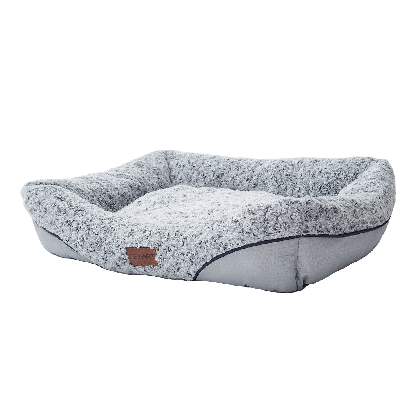 Swirl Rose Velvet Dog Beds For Small Medium Dogs Removable Cushion Calming Dog Sofa Beds Anti-Anxiety Machine Washable Cat Beds - key words