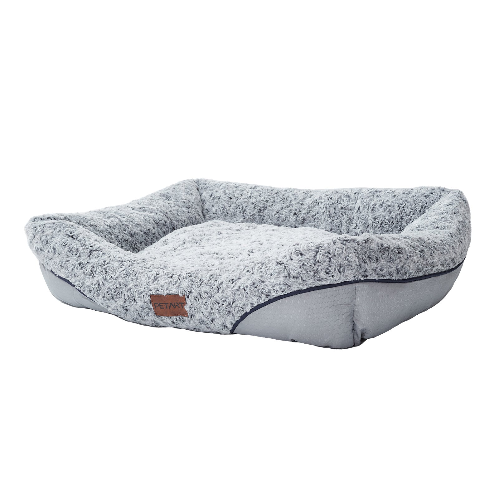 Swirl Rose Velvet Dog Beds For Small Medium Dogs Removable Cushion Calming Dog Sofa Beds Anti-Anxiety Machine Washable Cat Beds - key words