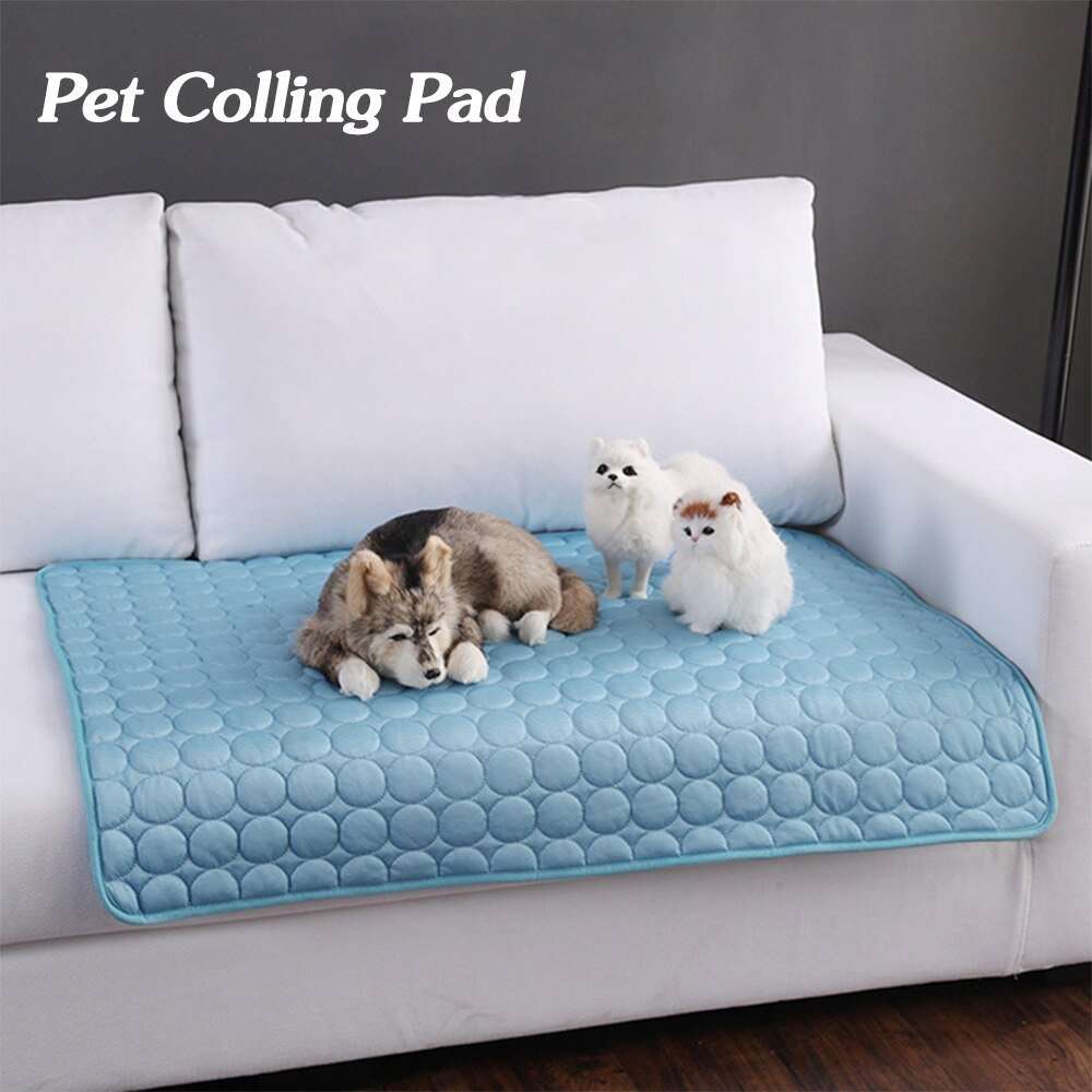 Pet Dog Cat Ice Silk Cold Nest Pad For Cooling In Summer - key words
