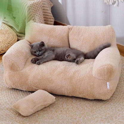 Luxury Cat Bed Sofa Winter Warm Cat Nest Pet Bed For Small Medium Dogs Cats Comfortable Plush Puppy Bed Pet Supplies - key words