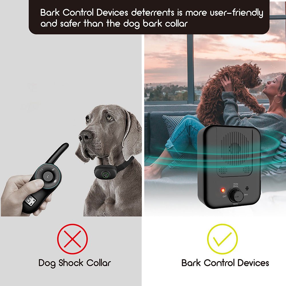 Pets Dog Anti Barking Device Pet Dog Ultrasonic Anti Barking Collars Repeller Outdoor Dogs Stop No Bark Control Training Device Supplies - key words