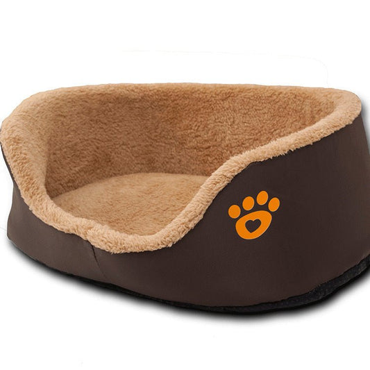 Soft Warm Wool Dog Bed Round Shape Pet Sofa - key words