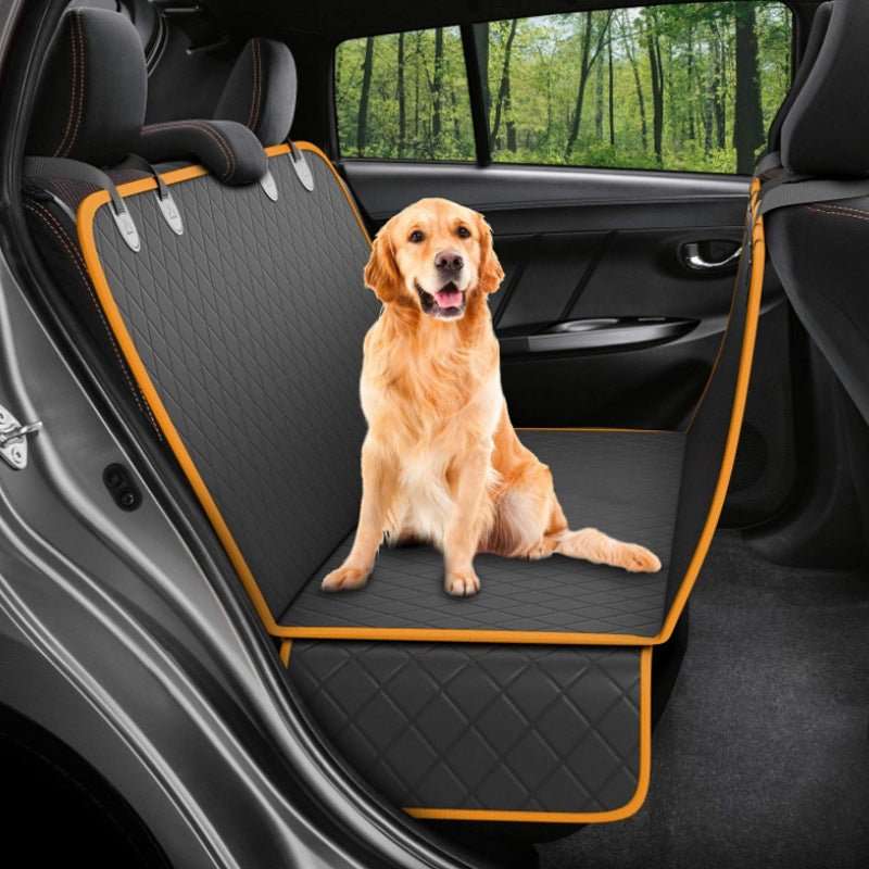 Dog Car Seat Cover View Mesh Pet Carrier Hammock Safety Protector Car Rear Back Seat Mat With Zipper And Pocket For Travel - key words