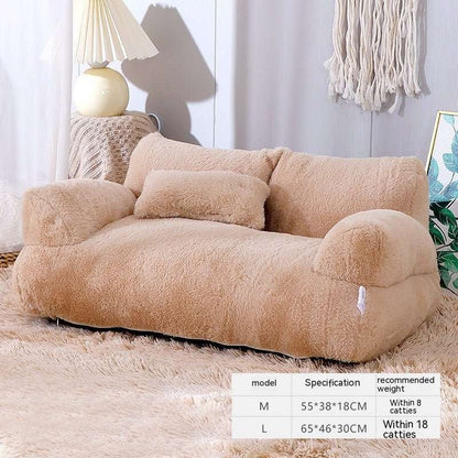 Luxury Cat Bed Sofa Winter Warm Cat Nest Pet Bed For Small Medium Dogs Cats Comfortable Plush Puppy Bed Pet Supplies - key words