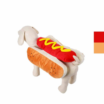 Funny Halloween Costumes For Dogs Puppy Pet Clothing Hot Dog Design Dog Clothes Pet Apparel Dressing Up Cat Party Costume Suit - key words
