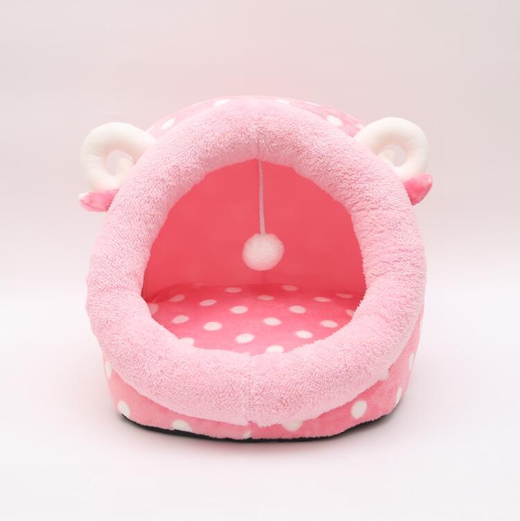 Cat Bed Indoor Soft Cats Houses Warm Cozy Cushion Bag Small Dog Removable Washable Tent Pet House Cat's Basket Pets Mat Supplies - key words