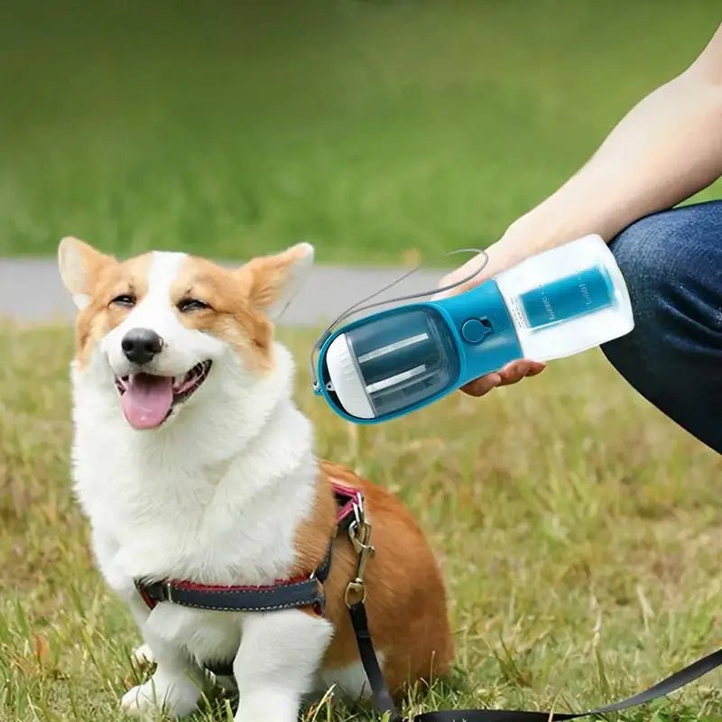 Dog Water Cup Drinking Food Garbage Bag Three-in-one Portable Small Multi-functional Pet Cups Pets Supplies - key words