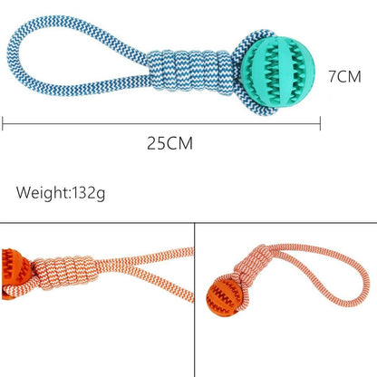 Dog Toys Balls Interactive Treat Rope Rubber Leaking Balls For Small Medium Dogs Chewing Bite Resistant Pet Tooth Cleaning - key words